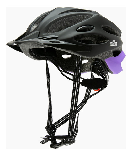 Casco De Bicicleta Sport On Wheels Negro Morado