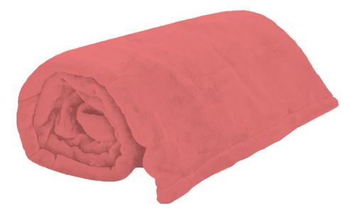Cobertor Ligero Matrimonial Liso - Hotelero Suave Y Caliente Color Coral