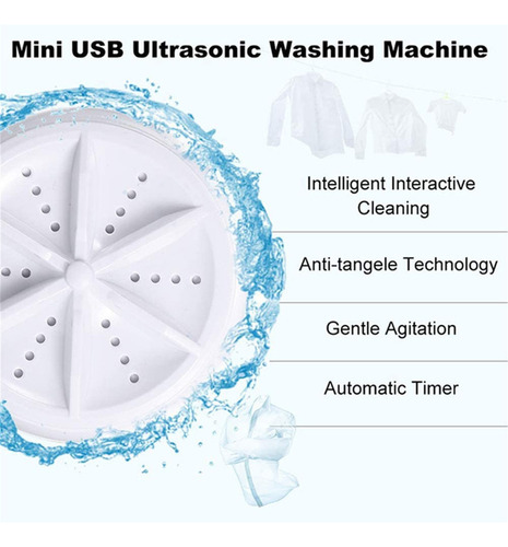 Máquina De Lavar Roupa Portátil Mini Usb - Lavadora De Roupa