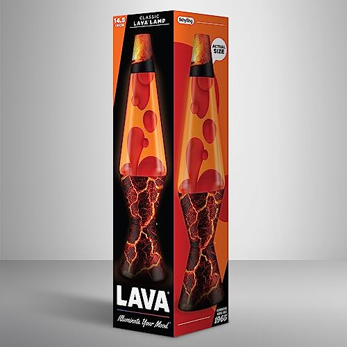 Lámpara De Lava Lava Original De 14,5 Pulgadas Con Forma De