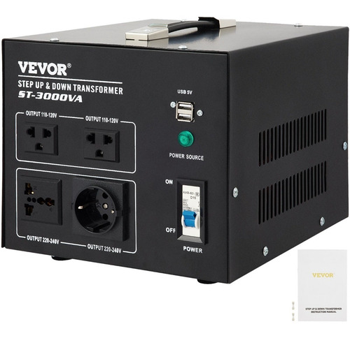 Transformador Variable 3000w Voltaje 240v A 110v, 110v A 240