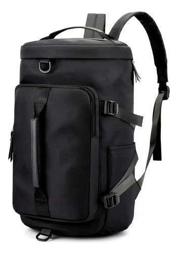 Mochila De Viaje Deportiva Bolso - 30 Litros Mod30 Impacto Color Negro Lisa