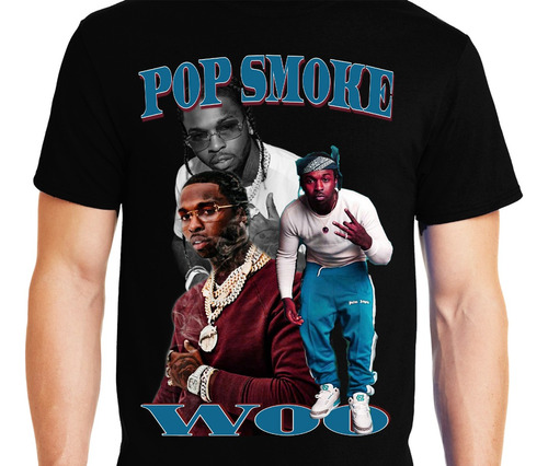 Pop Smoke - Rapero - Cantante (3) - Polera