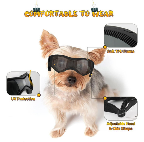 ¡ Gafas De Sol Ajustables Para Perros Pequeños Y Medianos