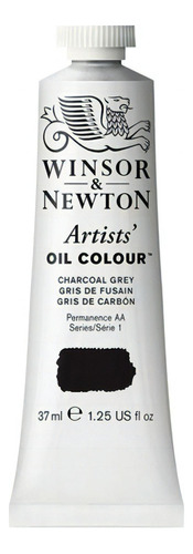 Tinta a óleo Winsor & Newton Artist 37 ml S-1 cor para escolher a cor do óleo cinza carbono S-1 nº 142