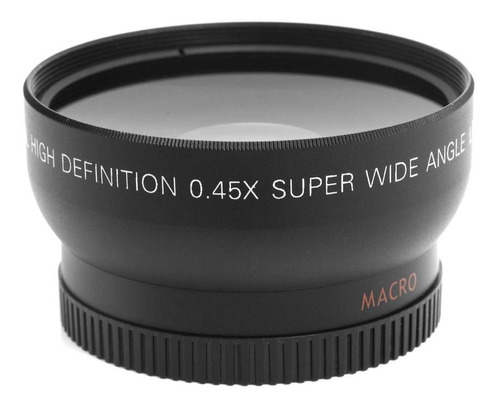 55mm cámara lentes macro lente gran angular 0.45x HD para DSLR a230 a300 