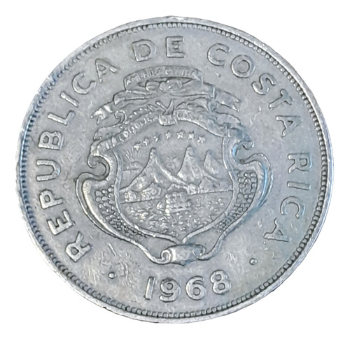 Moneda 2 Colones Costa Rica 1968 