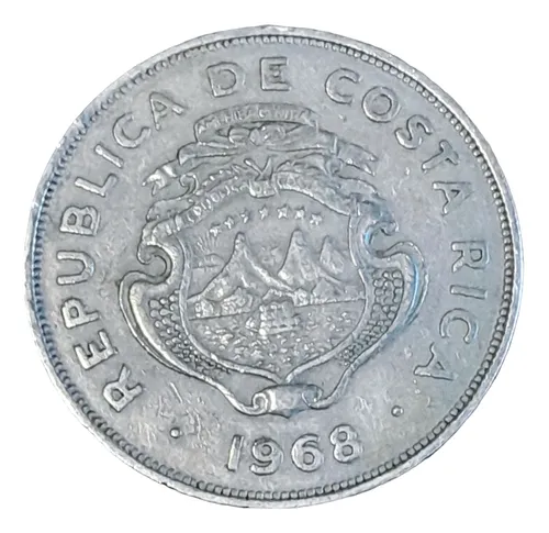 Moneda 2 Colones Costa Rica 1968  (Usado)