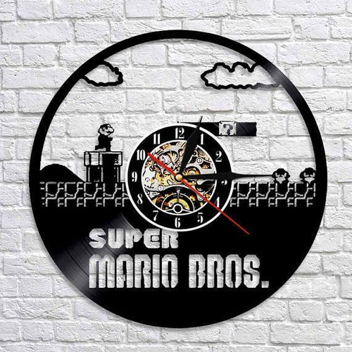 Reloj Corte Laser 2834 Super Mario Bros Mario En Un Mundo