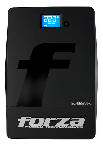 Ups Regulador Voltaje 1000va De 4 Tomas Forza Sl-1022ul-c Color Negro