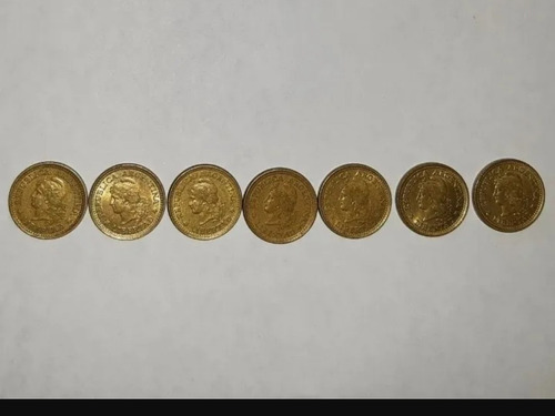 Serie Completa Monedas 50 Centavos De 1970 A 1976 Argentina