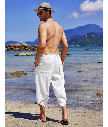 Xu Leggins Harem Capri Para Hombre, Casuales, De Verano,