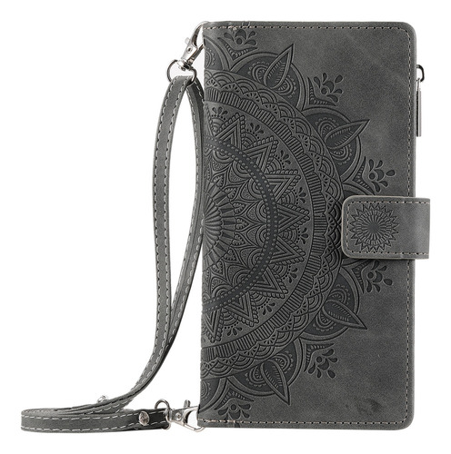 J0k Funda Phone Para De Piel Tipo Cartera Con Cierre For