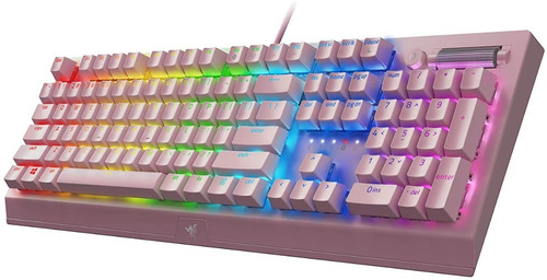 Imagen 6 de 6 de Teclado Mecánico Gamer Razer Blackwidow V3 Quartz Rosa Xg!
