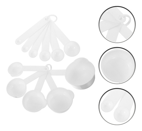 Compatible Juego De Cucharas Medidoras De Plástico Para