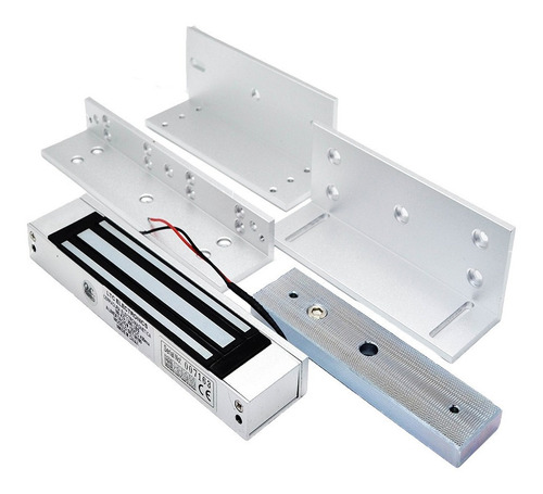 Imagen 2 de 10 de Combo Cerradura 350lb Cn Herrajes Zl Control Remoto Y Fuente
