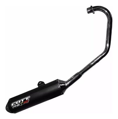 Escape Deportivo Cott Rs7 Negro Honda Cbx 250 Twister Negro