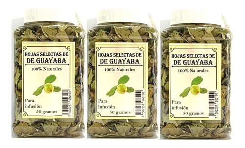 Hojas De Guayaba 50 Grs Pack De 3 Piezas