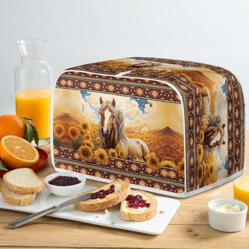 Funda Para Tostadora De 4 Rebanadas De Tribu Azteca, Con Est