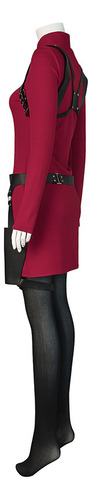 Traje De Resident Evil 4 De Ada Wong Cos De Spot, Mono Rojo,
