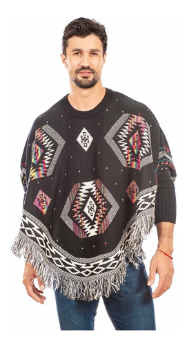 Imagen 3 de 4 de Poncho Multicolor Loana