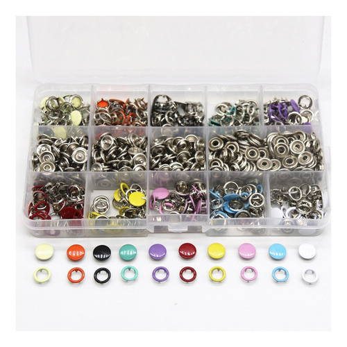 Botones De Broches De Metal Broches Huecos 100 Sin Alicates