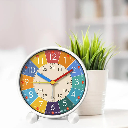Reloj Analógico Para Niños, Reloj Nocturno