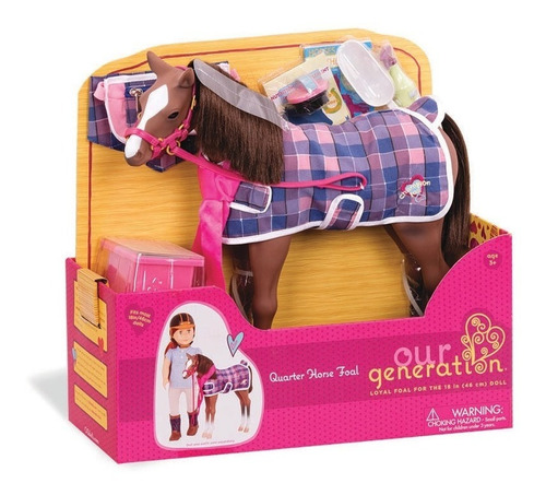 Our Generation Caballo Potro Quarter Con Accesorios 38002 Ed