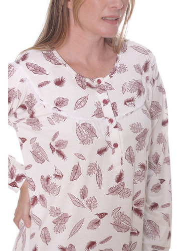 Imagen 3 de 8 de Camison De Mujer Invierno Art 531 Local