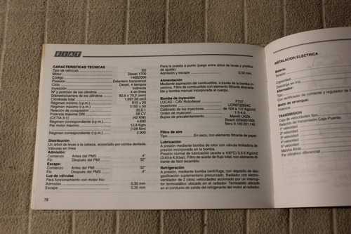 Fiat Uno 1-1999 Manual De Uso (Usado)