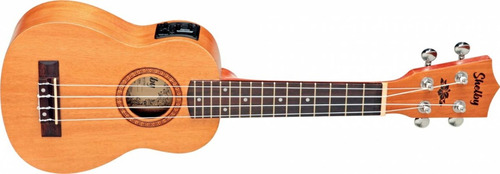 Ukulele Shelby Elétrico Su21me Soprano Afinador Embutido