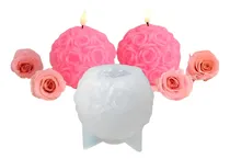 Comprar Set 2 Moldes Silicona Moldes Jabones Molde Velas Rosas 3d