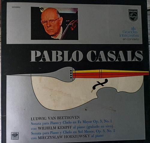 Disco Lp Vinilo Pablo Casals Colección De Grandes Interprets