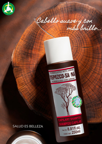 Shampoo Restauración Capilar Tepezcohuite Almendra 250ml