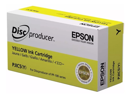 Cartucho Epson Discproducer Pjic5 Amarillo - Pp100n Pp-50bd