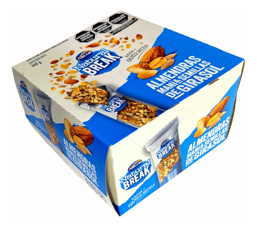 Arcor natural break barrita cereal caja 20 unidades