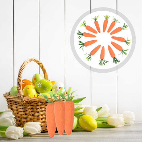 Navidad Huevos Para Decorar Zanahoria Artificial Falsa, 24