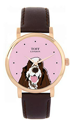 Reloj De Ra - Brown White Cocker Spaniel Head Dog Watch