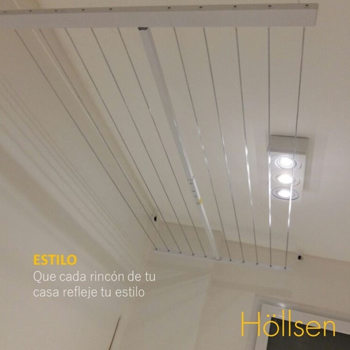 Imagen 5 de 8 de Tendedero De Techo Höllsen Tender De Aluminio No Se Oxida