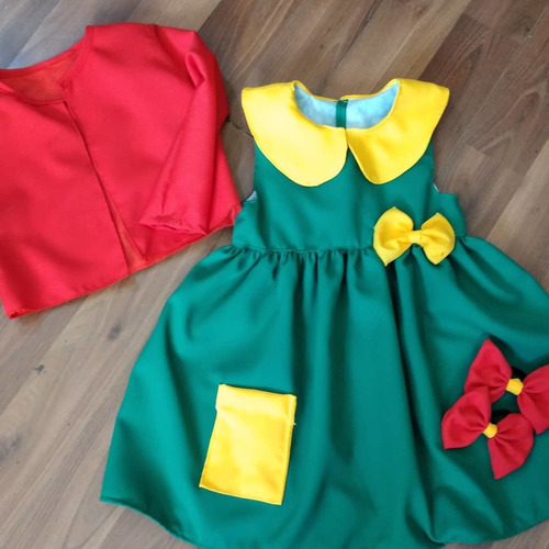 Disfraz Vestido La Chilindrina Niña Bebe | Envío gratis