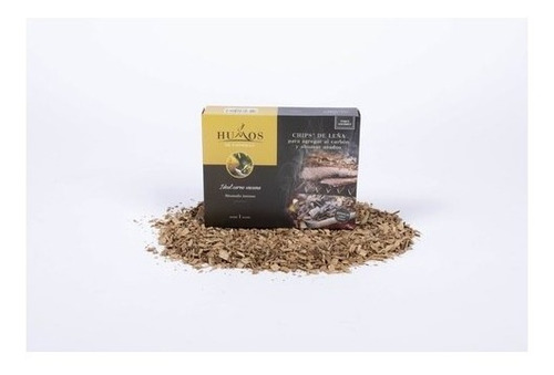 Imagen 4 de 10 de Chips Astillas Leña Ahumar Humos Parrilla 140g Asado Ahumado