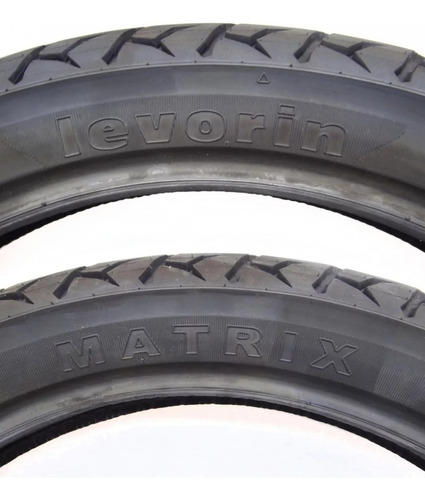 Pneu Dianteiro + Traseiro Levorin Matrix Factor 125 Ybr 125