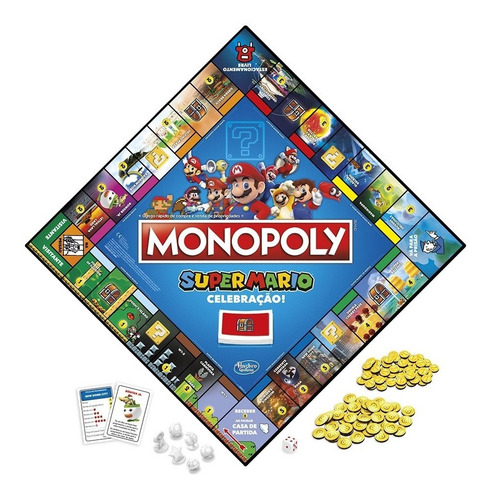 Imagen 3 de 3 de Juego De Mesa Monopoly Super Mario Celebración, Familiar