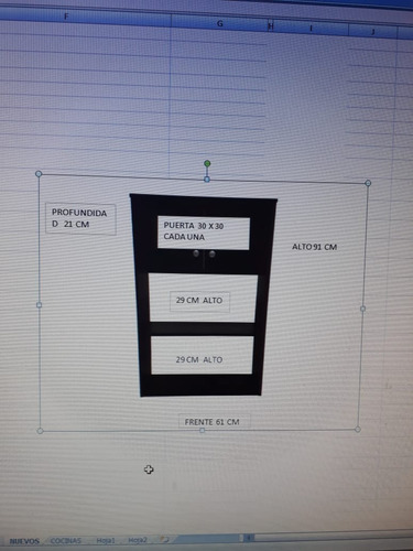 Imagen 10 de 10 de Mueble Sobre Inodoro Colgante 2 Puertas 1 Estante Melamina+