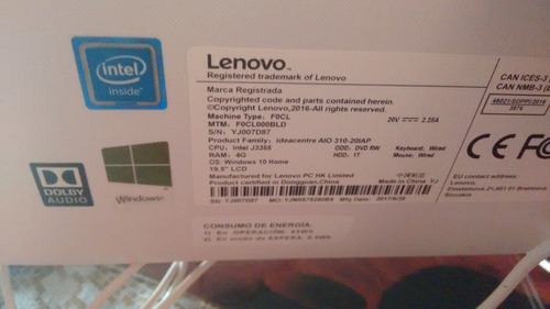 Lenovo  In One Ideacentre  J3355 