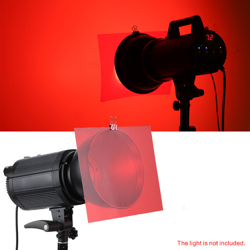6 Unidades De Filtros De Gel De 25 X 20 Cm, Cor De Iluminaçã