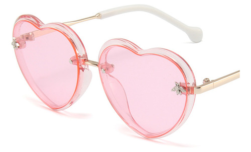 Lentes De Sol Con Montura De Corazón En Forma De Corazón Par