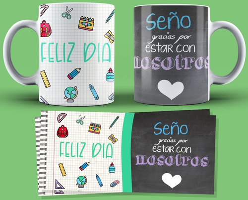 Plantillas Para Sublimar Tazas Dia Del Maestro Seño Profesor