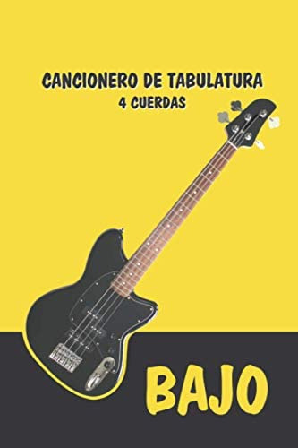 Libro: Cuaderno De Tabulatura Bajo Guitarra - Bajo Guitarra 