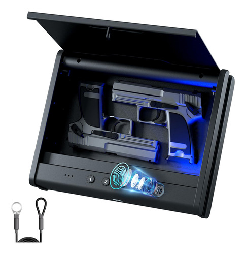 Caja Fuerte Portatil Biometrica Para Pistolas - Pineworld